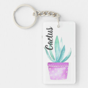 Llavero Anillo de llaves acrílicas personalizado - Cactus