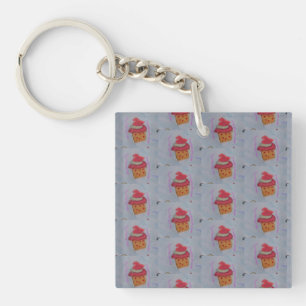 Llavero Anillo de teclas acrílicas de Cupcakes