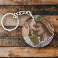 Anillo de teclas de fotografía de pareja de guione