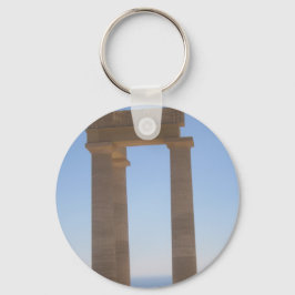 Llavero Anillo de teclas del botón del templo griego