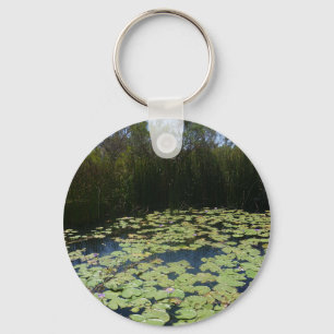 Llavero Anillo de teclas del botón Lily Pads de salida