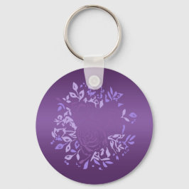 Llavero Anillo de teclas redondeado de Rosa violeta