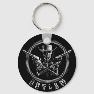Llavero Anillos clave Skeleton Outlaw
