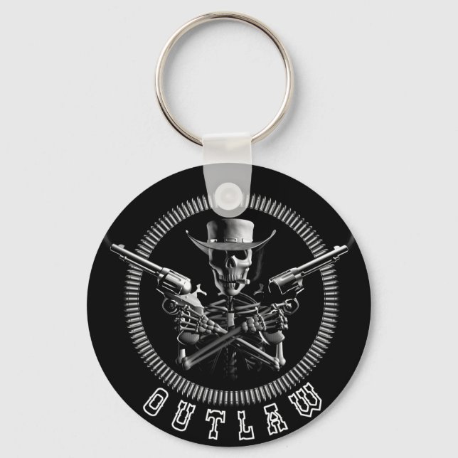 Llavero Anillos clave Skeleton Outlaw (Anverso)