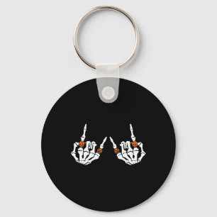 Llavero Anillos de calavera de la calabaza de roca del Rót
