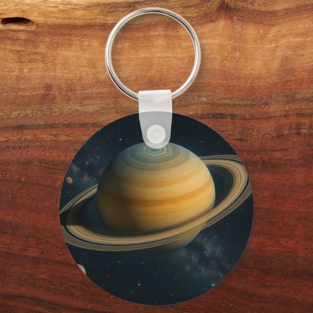 Llavero Anillos de Saturno - Keychain cósmico (Anverso)