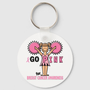 Llavero Animadora para la conciencia del cáncer de pecho