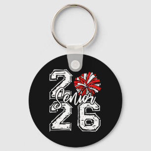 Llavero Animadora Senior Cl 2026 Senior 2026 Pompones Rojo