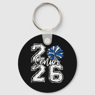Llavero Animadora Senior de la Clase de 2026 Pom Pom Azul