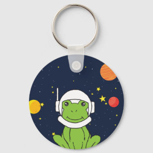 Llavero Animal astronauta de rana con casco espacial