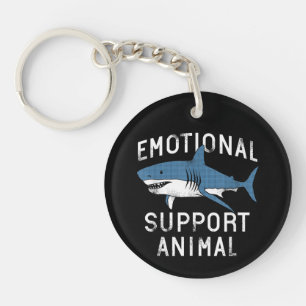 Llavero Animal de Apoyo Emocional Chiste de Tiburón Espant