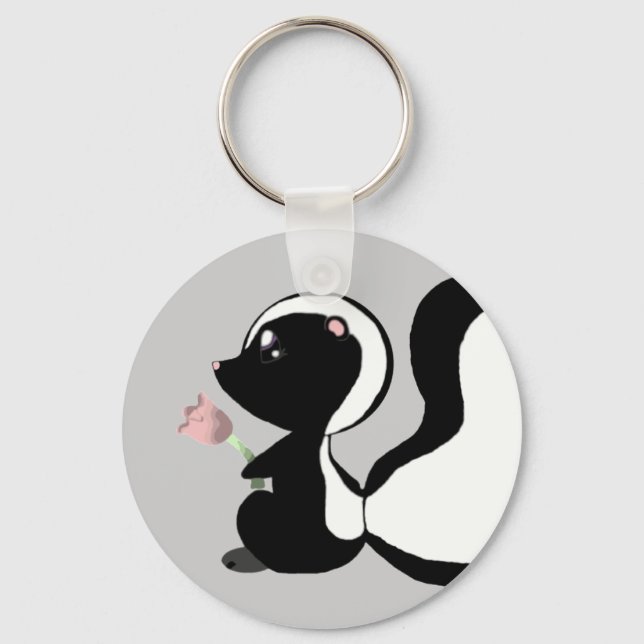 Llavero Animal de bebé lindo - Keychain del zorrillo (Anverso)