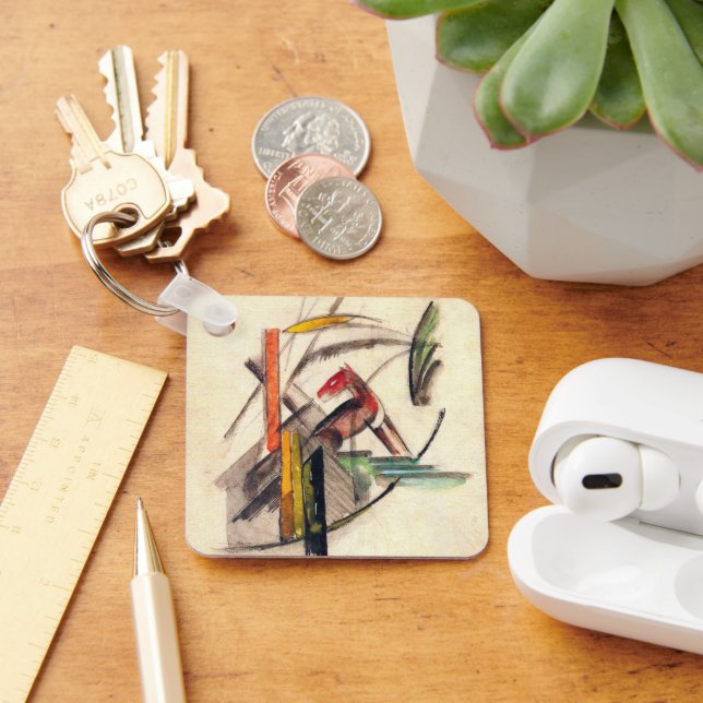 Llavero Animal de Franz Marc, arte del expresionismo vinta (Escritorio )