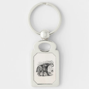 Llavero Animal extinto personalizado del mamut lanoso del