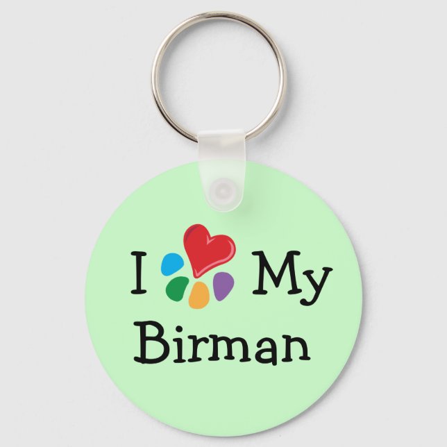 Llavero Animal Lover_I Heart My Birman (Anverso)