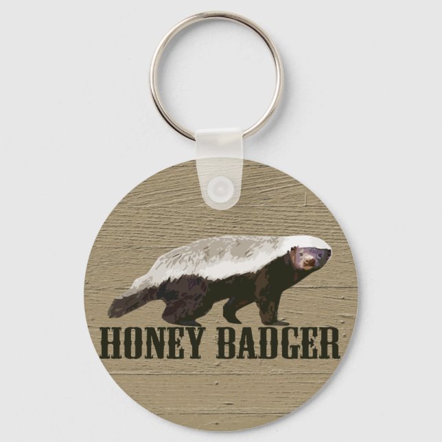 Llavero Animal salvaje Honey Badger (Anverso)