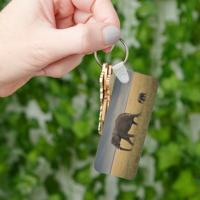 Llavero Animales de bebé más afectados | Familia Elefante  (Mano)