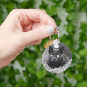Llavero Animales de bebé más afectados Gato gris