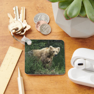 Llavero Animales de bebé más afectados   Oso Mamá Oso Y Su