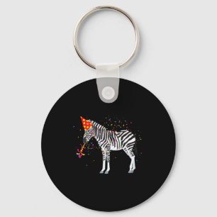 Llavero Animales de cebra de fiesta teniendo una fiesta