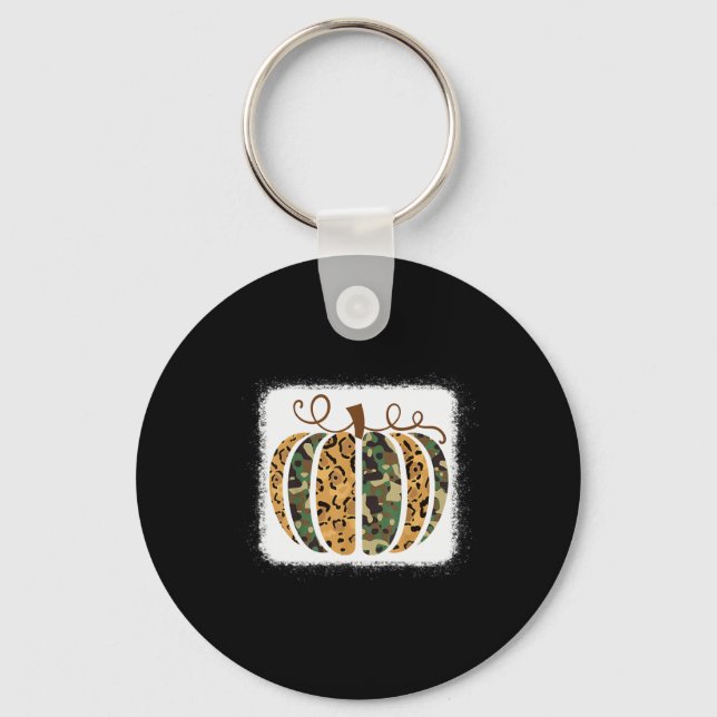 Llavero Animales de moda Leopard Camo Pumpkin Imprimir que (Anverso)