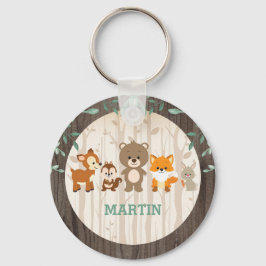 Llavero Animales del bosque de Woodland Fiesta de Cumpleañ