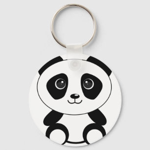 Llavero Animales divertidos de oso panda oso panda oso pan
