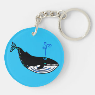 Llavero Animales en peligro de extinción - BALLENA azul - 