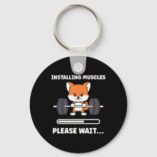 Llavero Animales Instalando Músculos Fitness Culturismo Fo