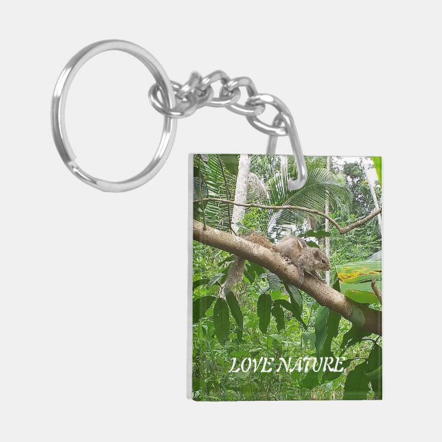 Llavero Animales naturales acrílicos del Keychain (Frente Izquierda)