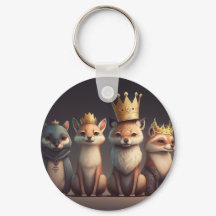 Animales salvajes con coronas