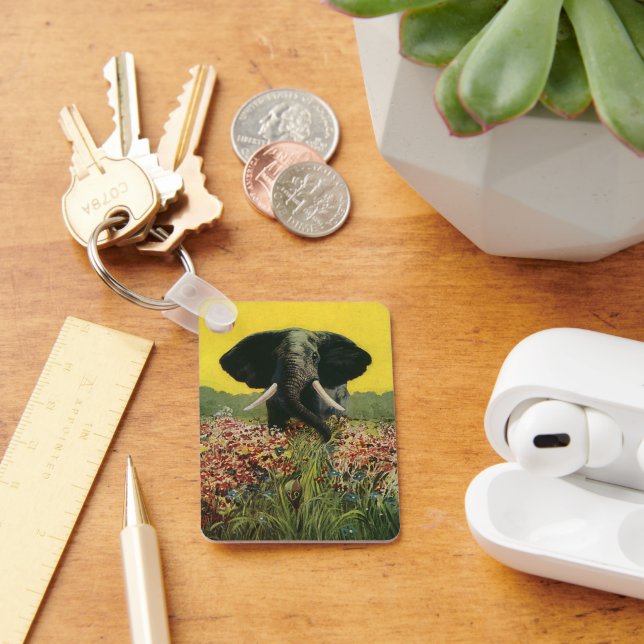Llavero Animales salvajes de época, elefante africano de l (Escritorio )