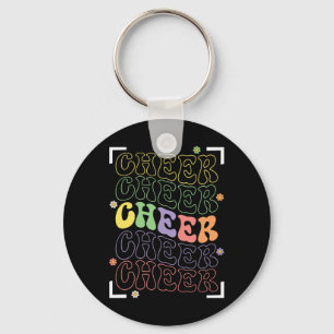 Llavero Animando divertidos deportes porristas escuadrón a