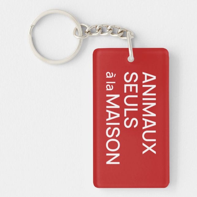 Llavero Animaux Seuls a la Maison Keychain (Frente)