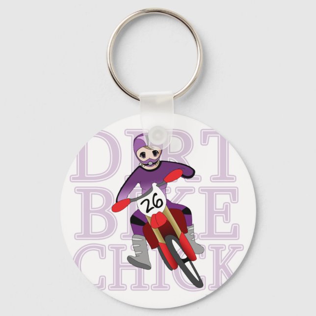 Llavero Anime Chica Dirt Bike Chick Keychain (Anverso)