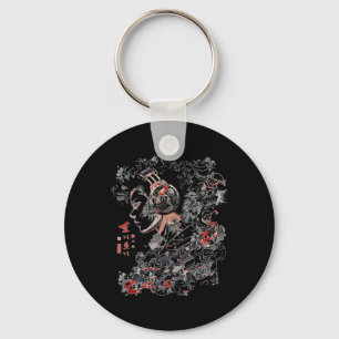 Llavero Anime de arte gráfico de auriculares en Manga