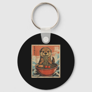 Llavero Anime Otter Ramen Japonés Funny Kawaii Gift Hombre