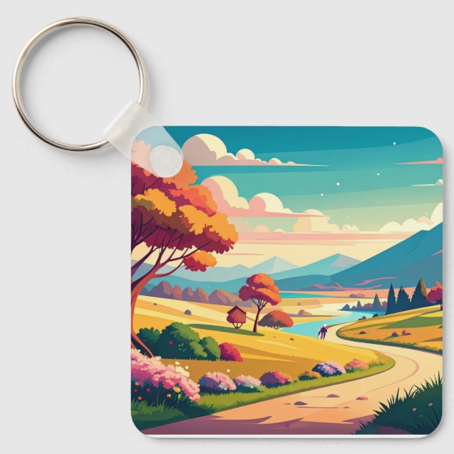 Llavero Anime world (Anverso)