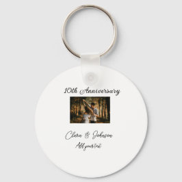 Llavero Aniversario boda agregar nombre año imagen par de