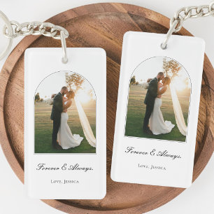 Llavero Aniversario de boda de pareja con foto personaliza