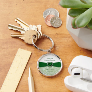 Llavero Aniversario del 55° Boda de Damask