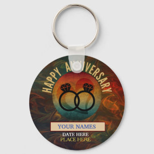 Llavero aniversario feliz
