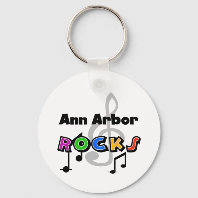 Llavero Ann Arbor Rocks (Anverso)