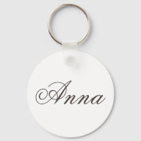 "Anna" llamada Keychain de Ronda Básica
