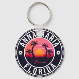 Llavero Anna Maria isla Florida Beach Retro Souvenir