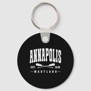 Llavero Annapolis Maryland Est. 1649 Remos Cruzados Vela