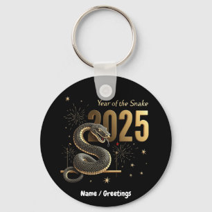 Llavero Año de la serpiente 2025 Personalizable zodiaco ch
