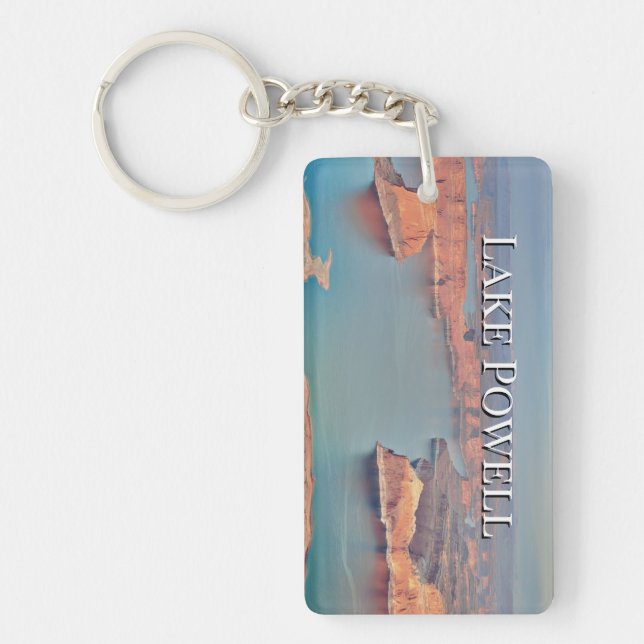 Llavero Año de viaje personalizado de la familia Lake Powe (Frente)