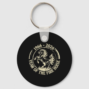 Llavero Año del Caballo de Fuego Zodiaco Femenino 1966-202