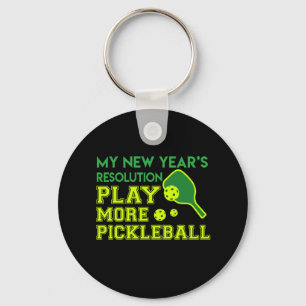 Llavero Año Nuevo 2018 de Pickleball del juego de la